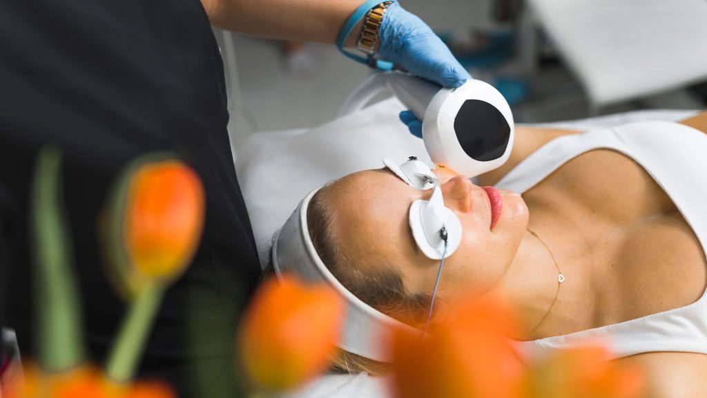 Model face laser procedure